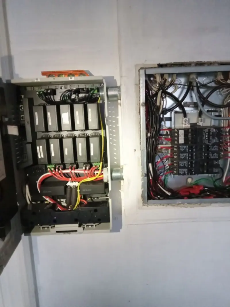 Electrical panel upgrade completed for Security Camera Wiring in Old Stine